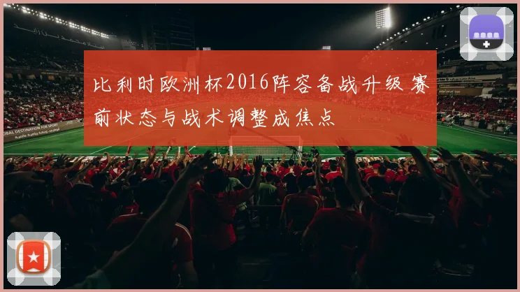 比利时欧洲杯2016阵容备战升级 赛前状态与战术调整成焦点